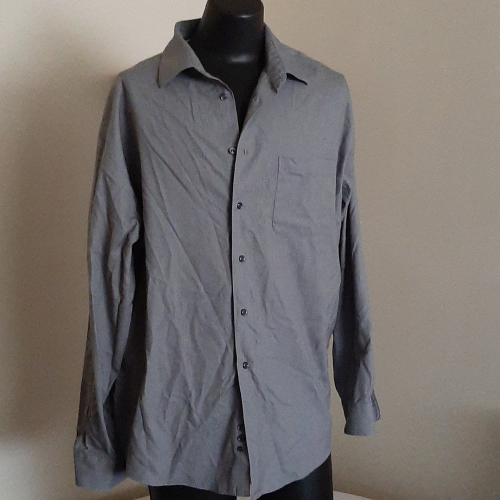 Mens Pronto Uomo grey dress shirt